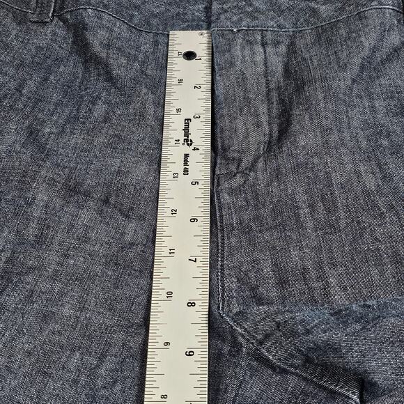 Coldwater Creek Shorts Womens Plus Size 18 Bermuda  Zip Button Jeans - Picture 9 of 10